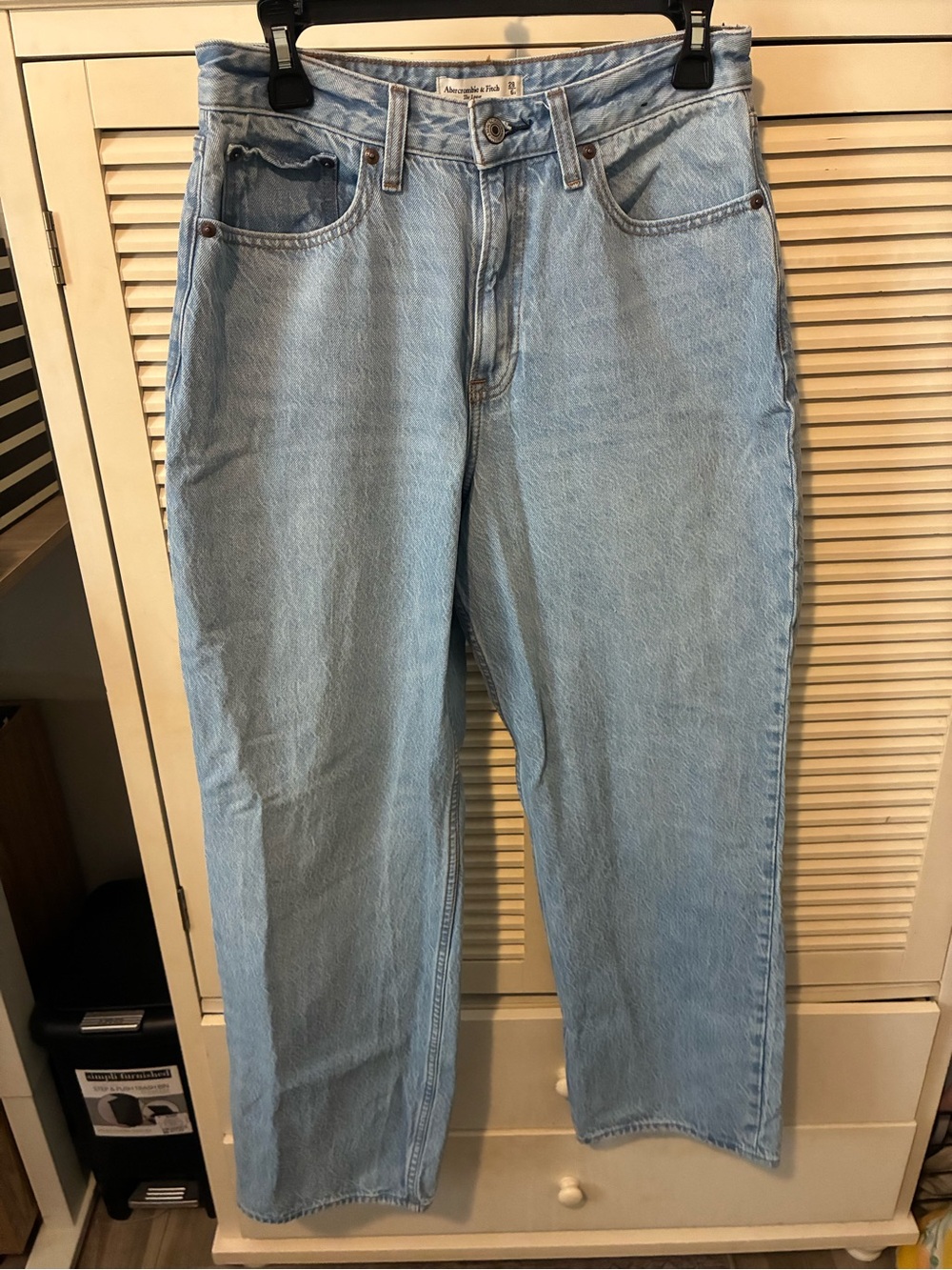 Abercrombie & Fitch Light Blue Straight-Leg Jeans